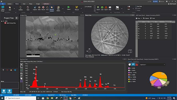 EDAX APEX Software for EBSD